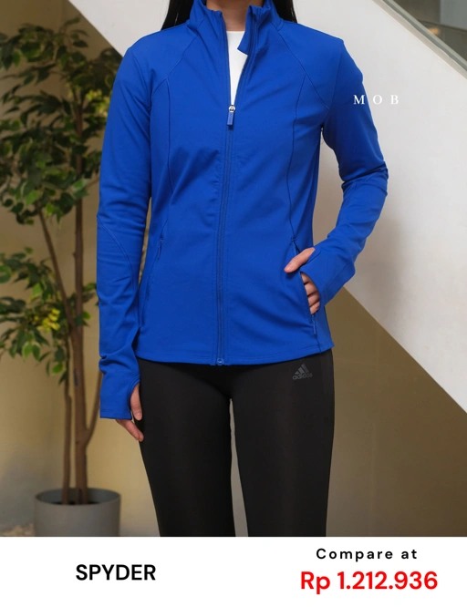 Image of SPYJ02001B Active Zip Up Jacket Blue