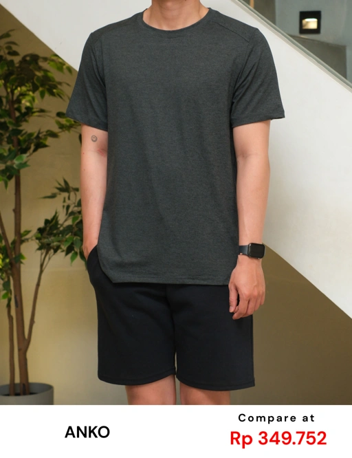 Image of AKSST01003 Active SS Tee DARK GREY Misty