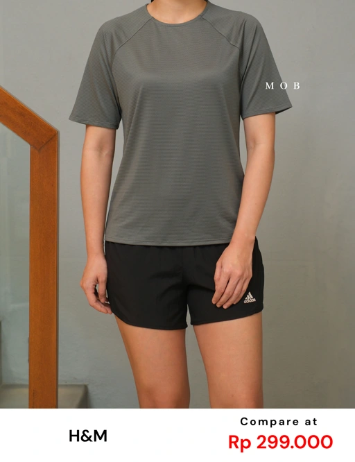 HNM01SST001-005 DryMove Mesh Sports SS Tee Grey Green
