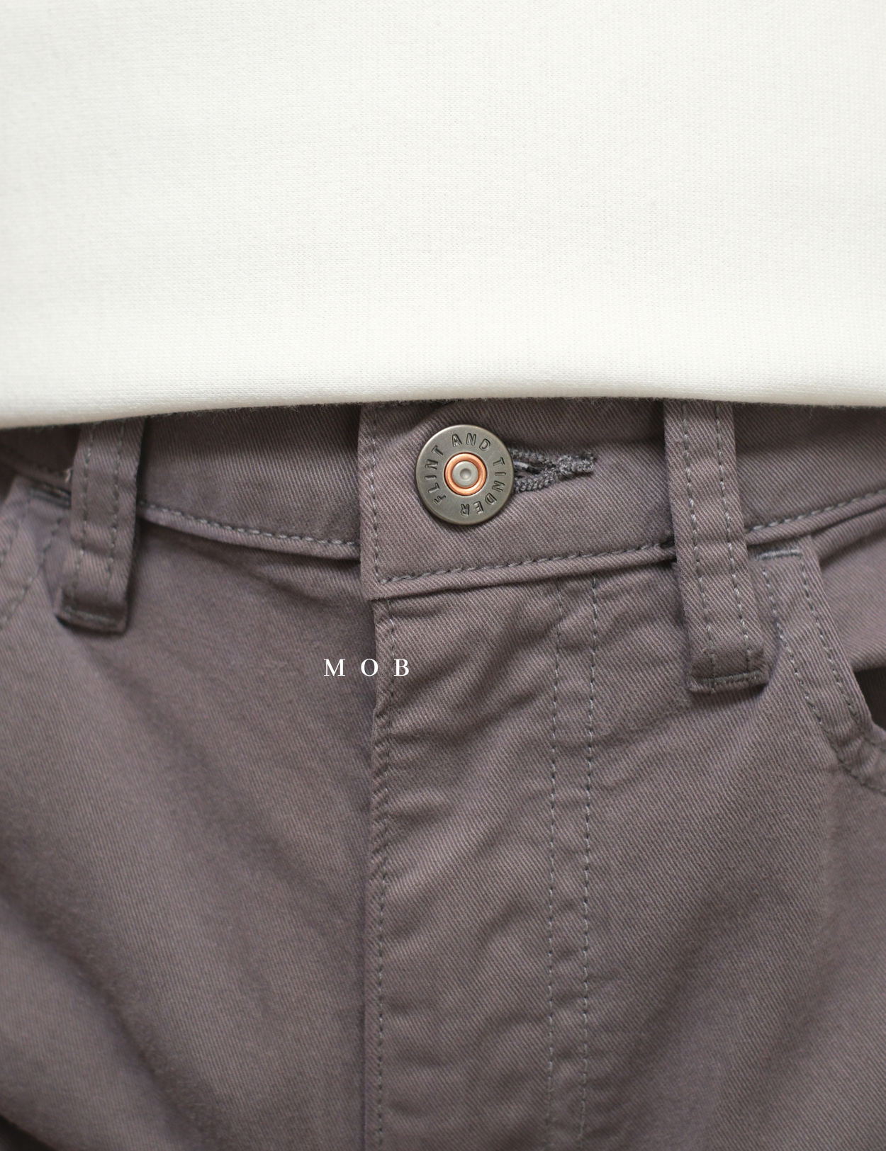 F&TPT04006 365 Straight Fit Pants Grey