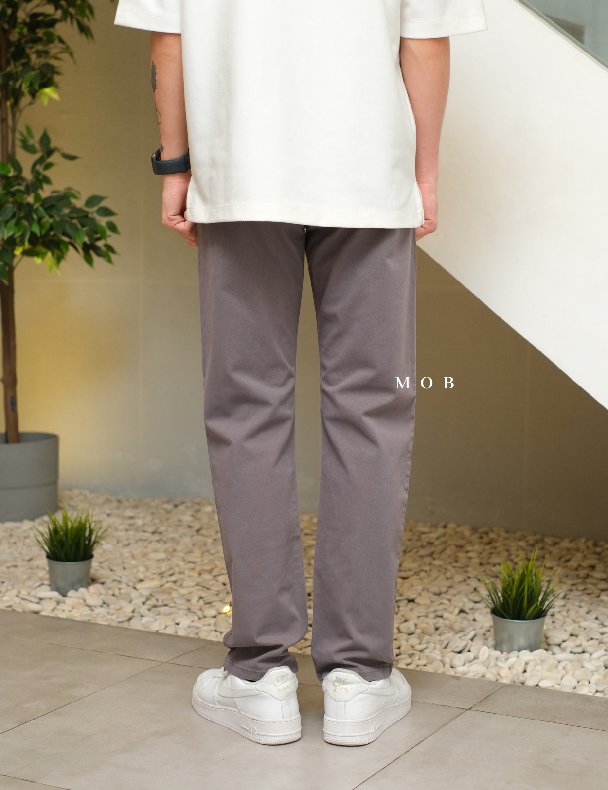 F&TPT04006 365 Straight Fit Pants Grey