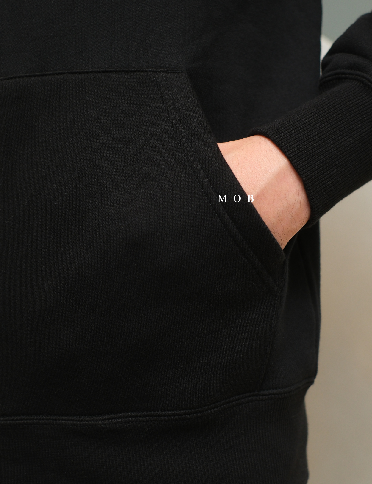 CHMPFZ05001D Basic Small Logo Full Zip Hoodie Black