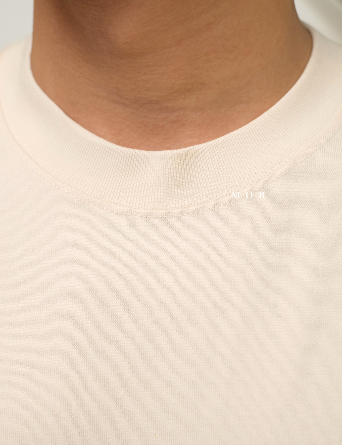 UNQLST02003 Basic Crewneck LS Tee Beige