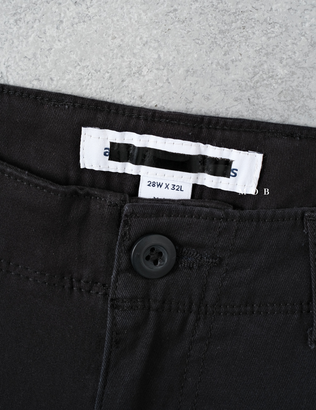 AZEPT05001 Straight Fit Cargo Pants Black 