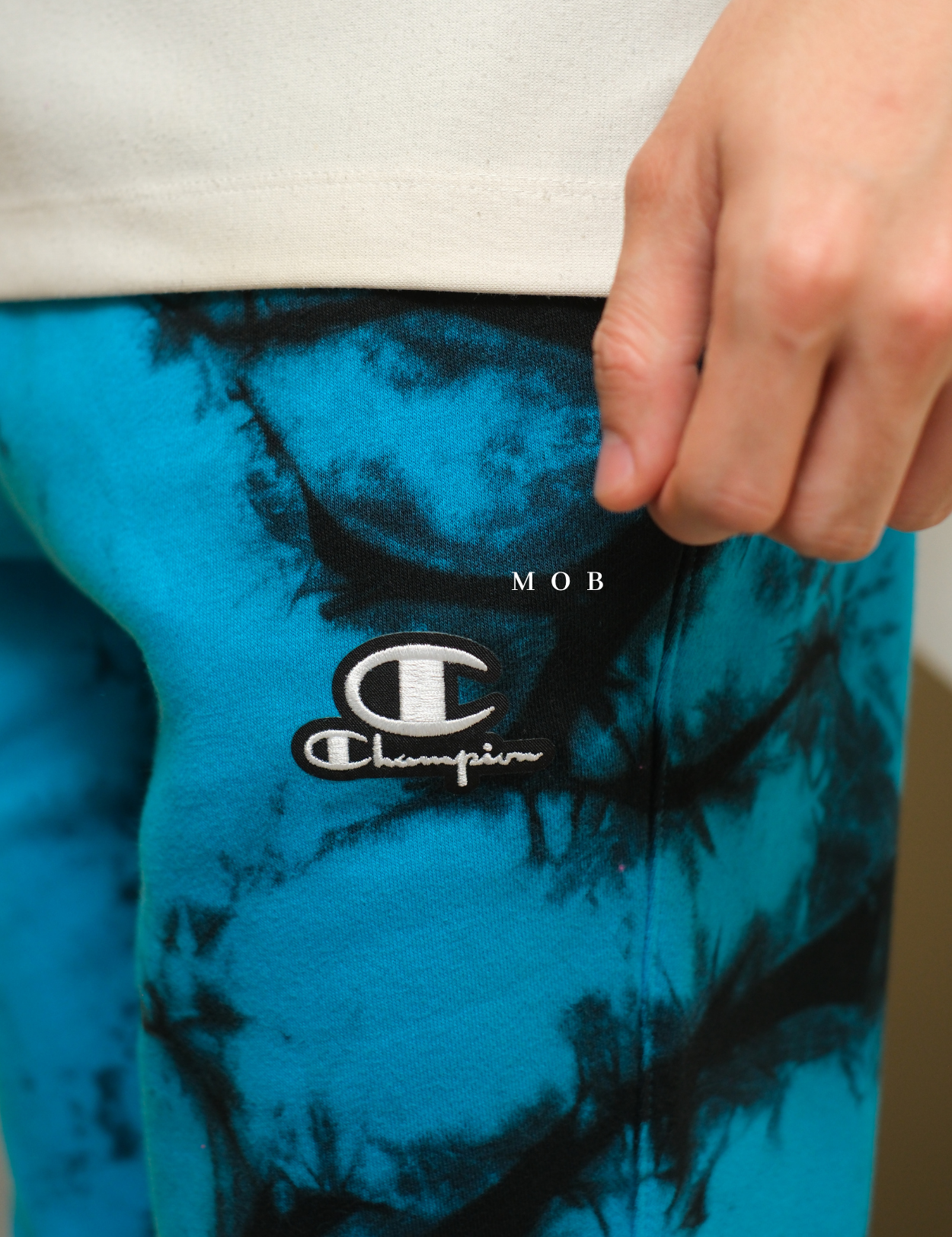 CHMPJP09001E Galaxy Tie Dye Jogger Blue Black