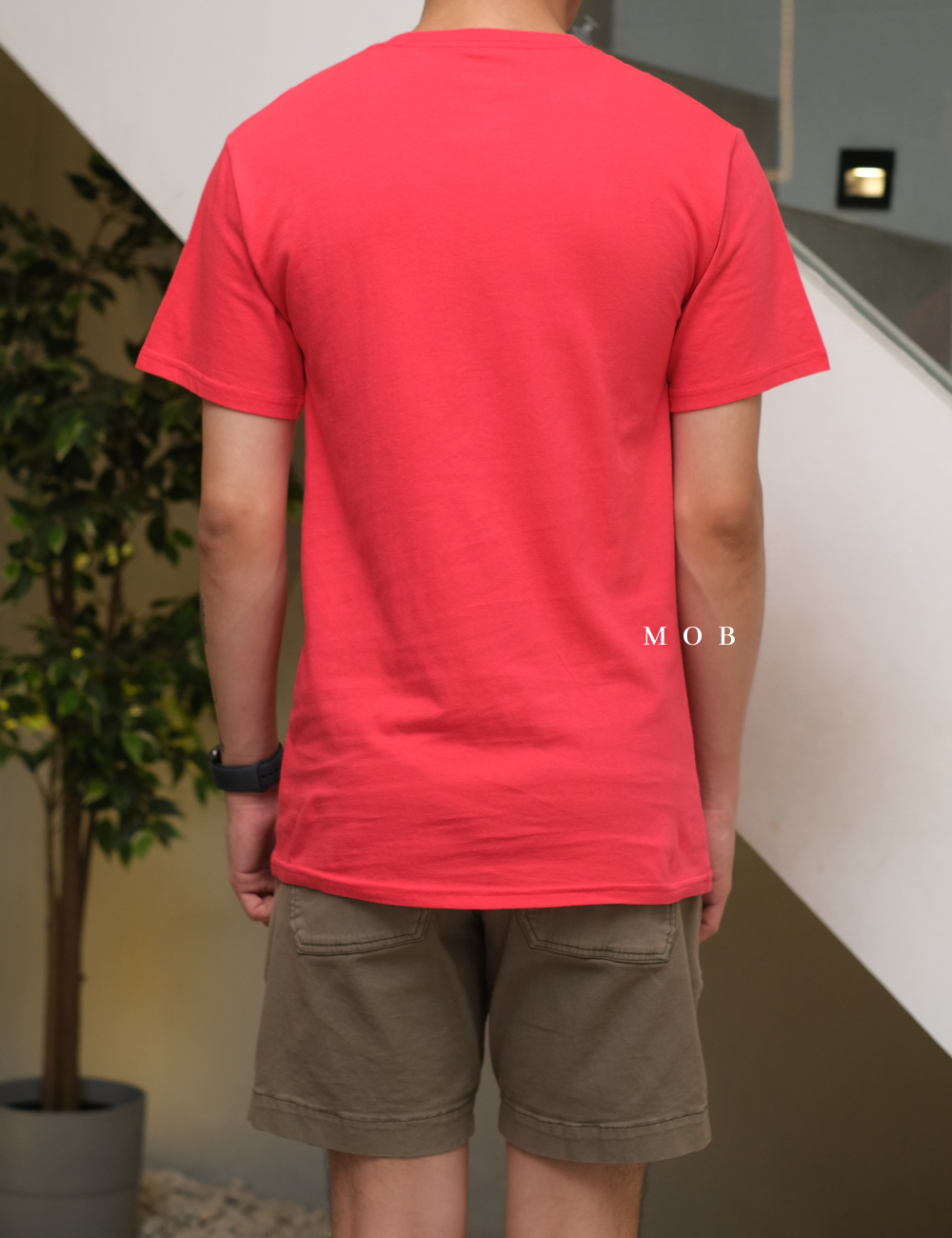 CHMPSST2002C Classic Script Logo SS Tee Desire Red