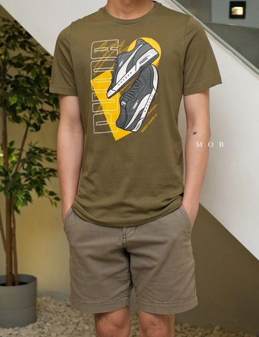 Image of PMSST09005A Sneakers QT SS Tee Olive