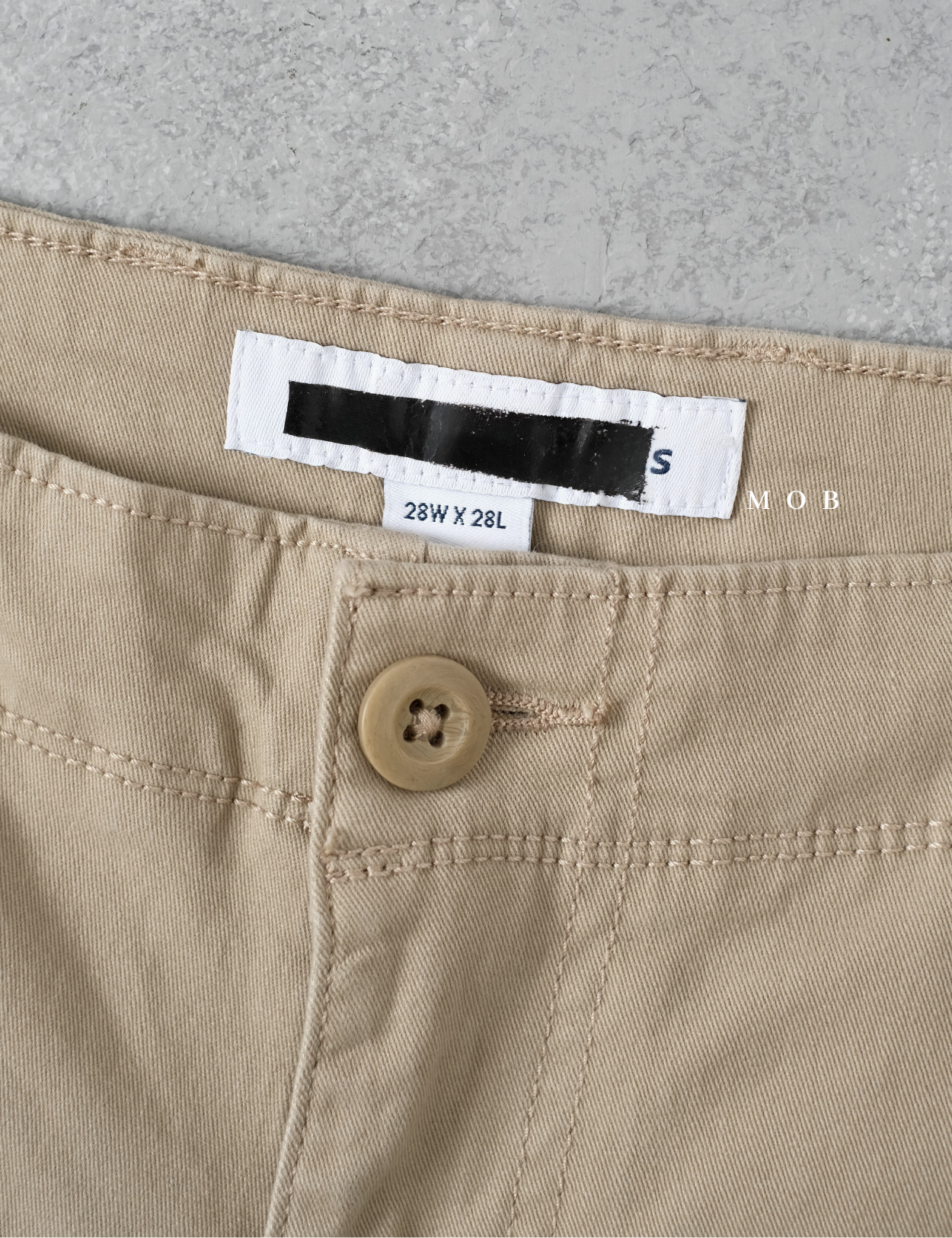 AZEPT05004 Straight Fit Cargo Pants Beige 