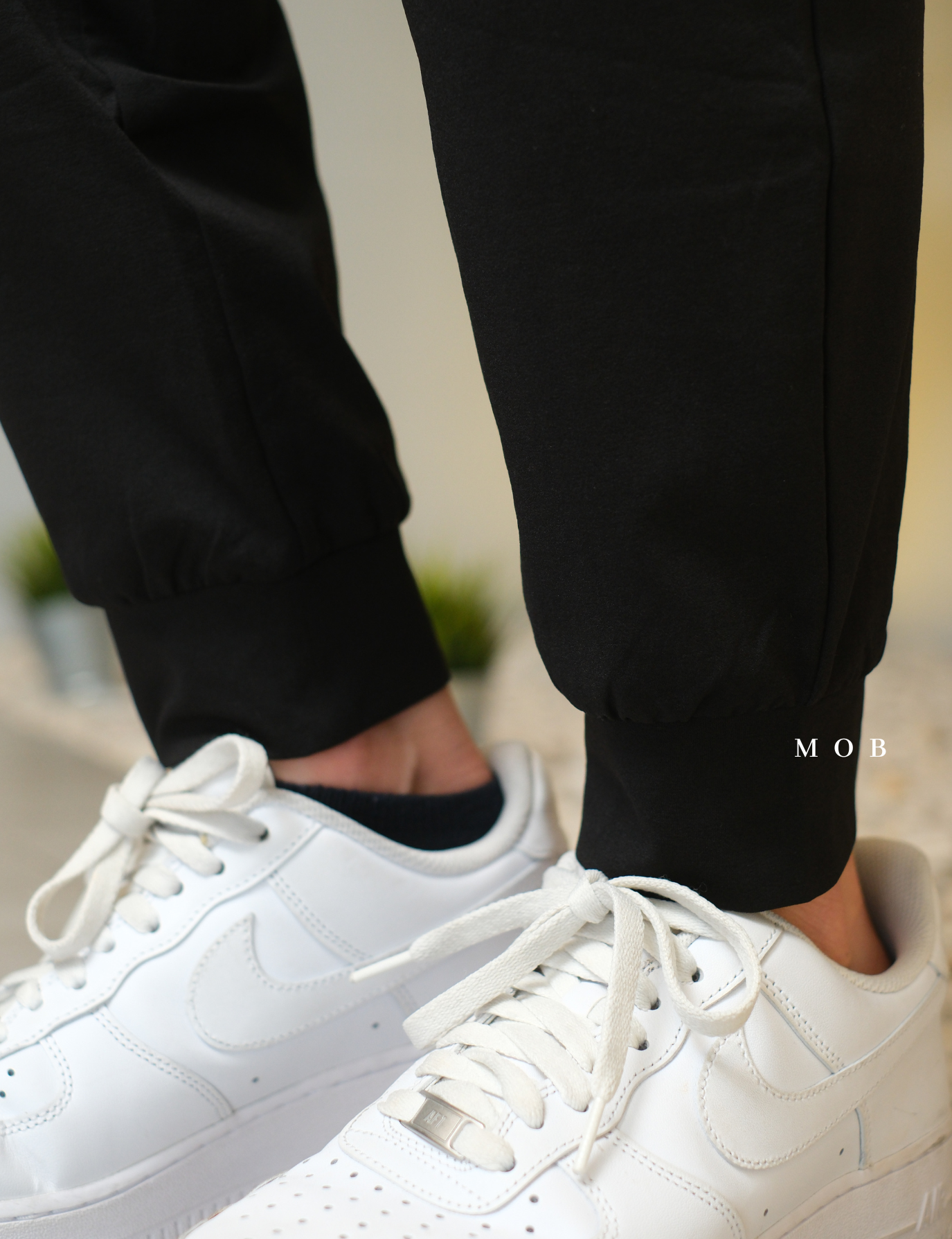 GUJP03001 Stretch Jogger Pants Black