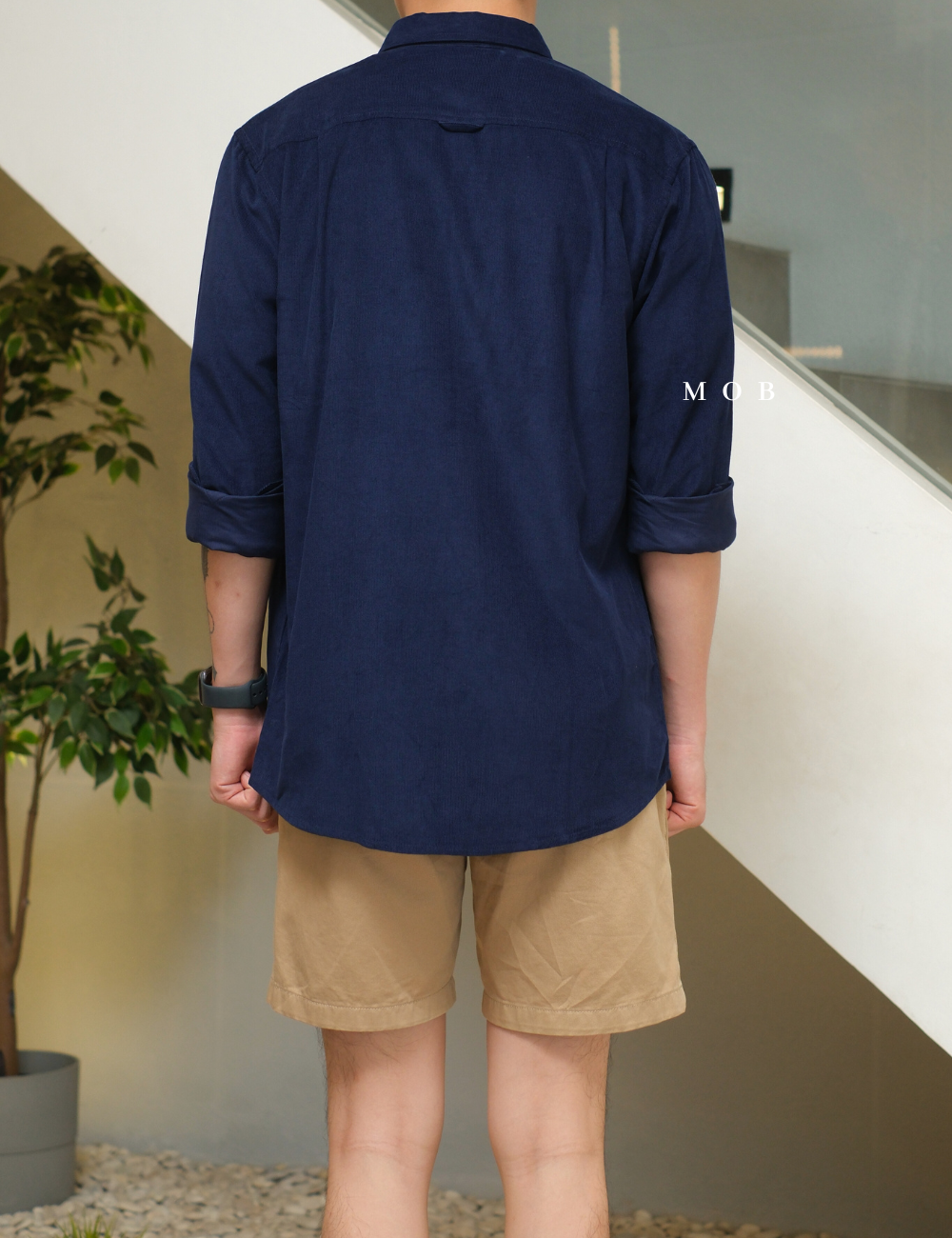 CLRLSS01001D Corduroy Shirt Jacket Navy