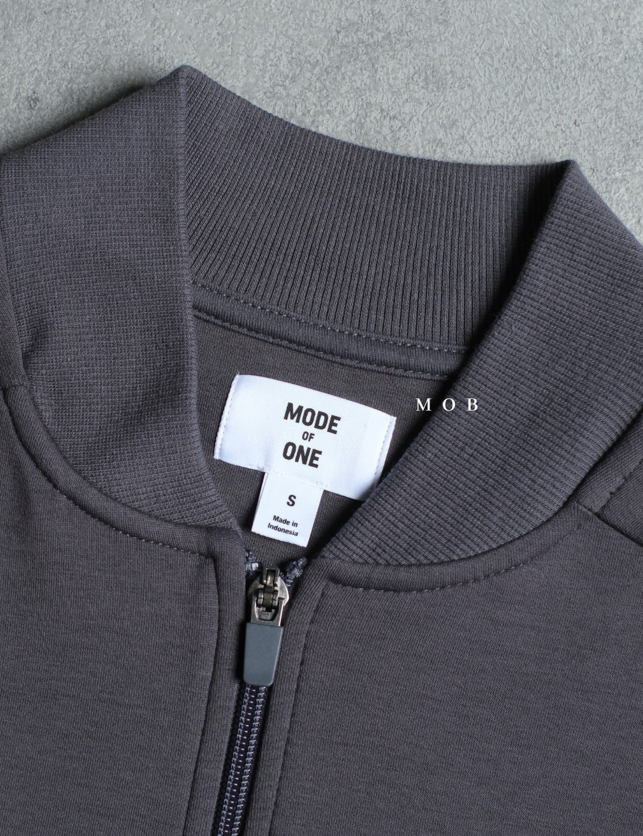 MODJ01003 Modern Pocket Bomber Jacket Asphalt Grey