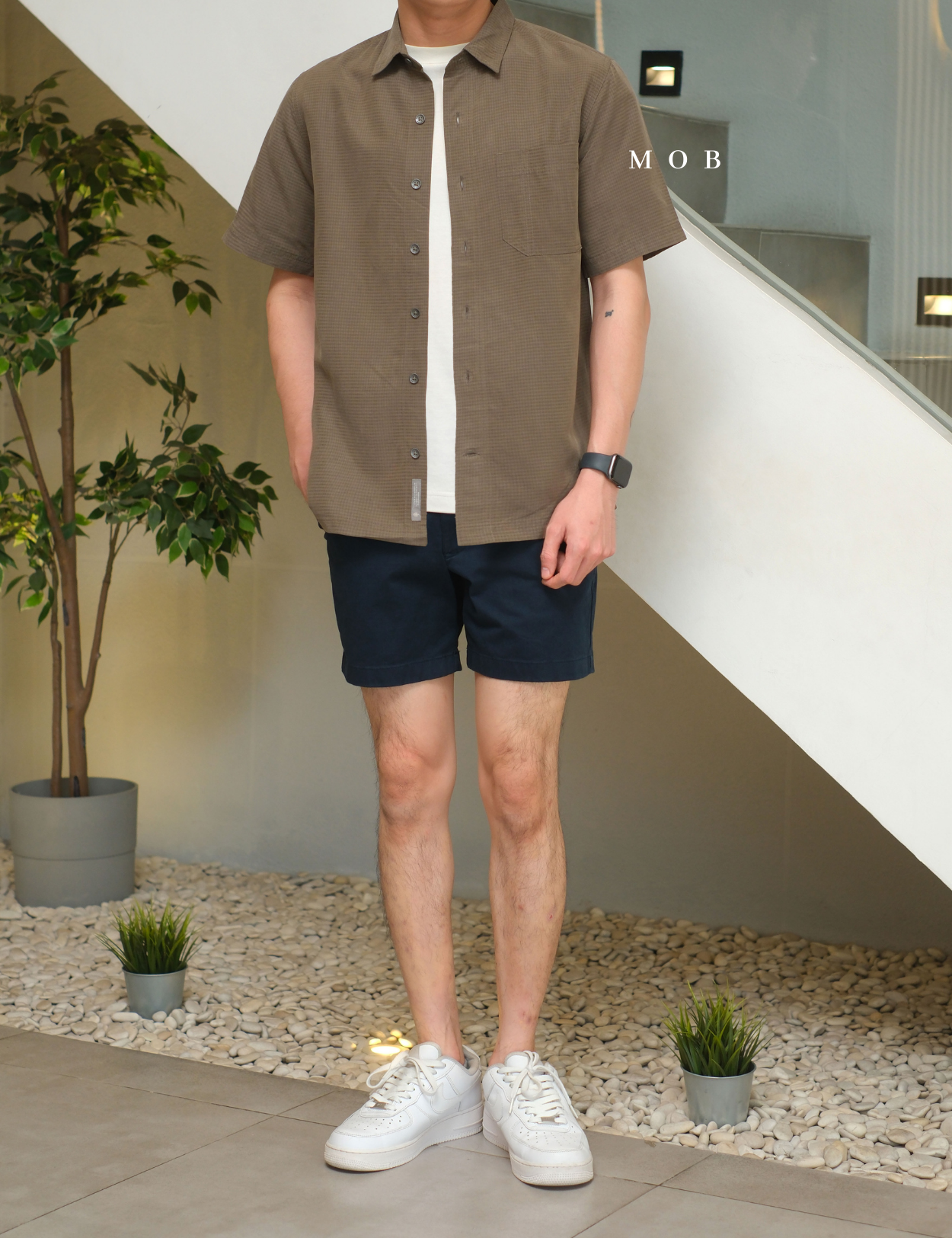 RRBSSS01001C Desert Pucker Dry SS Shirt Army