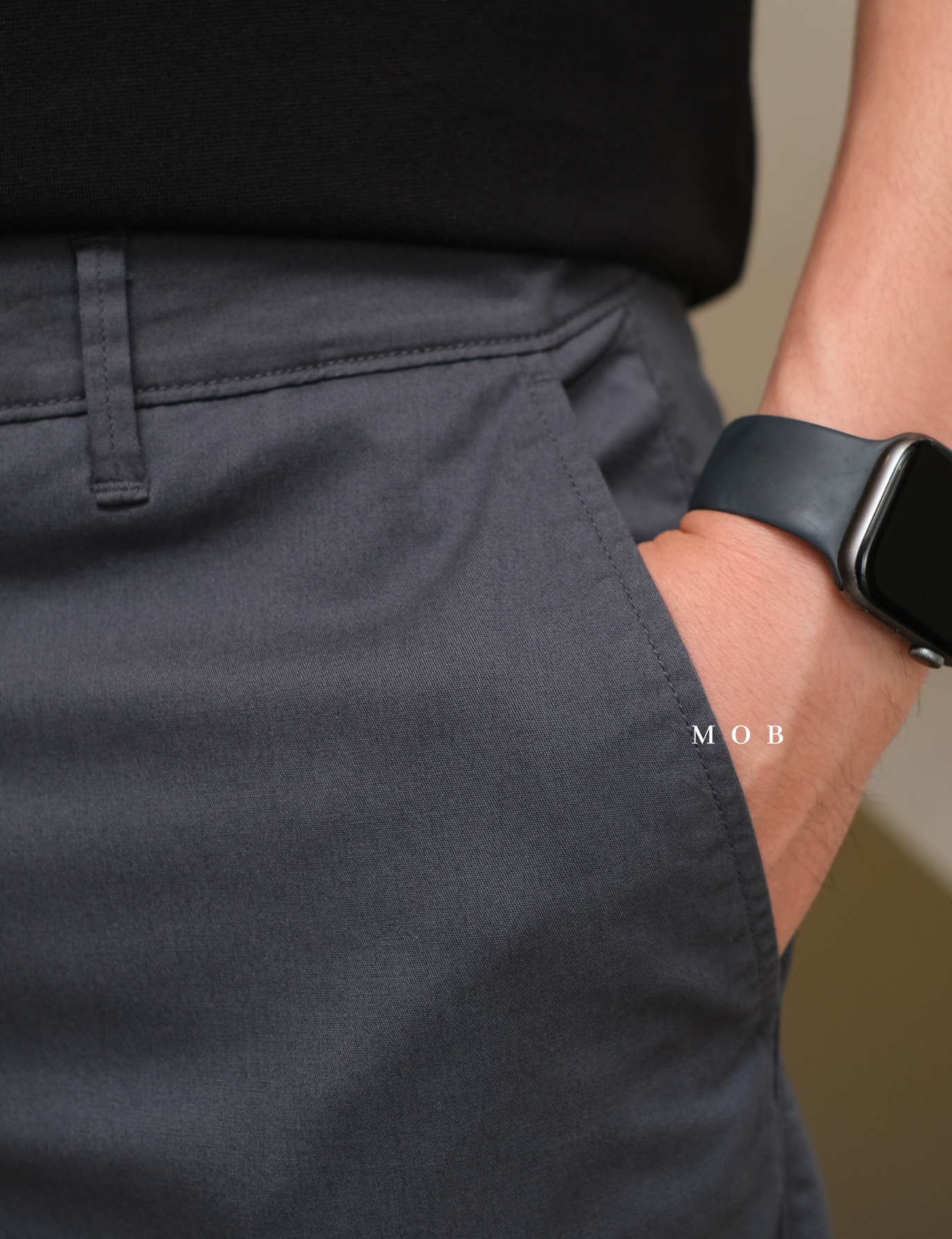 GFSR01001D Flat Front Shorts Asphalt Grey (Inseam 9)