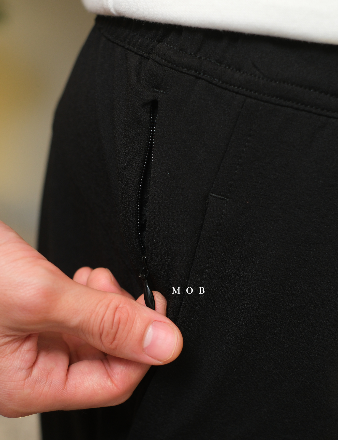GUJP03001 Stretch Jogger Pants Black