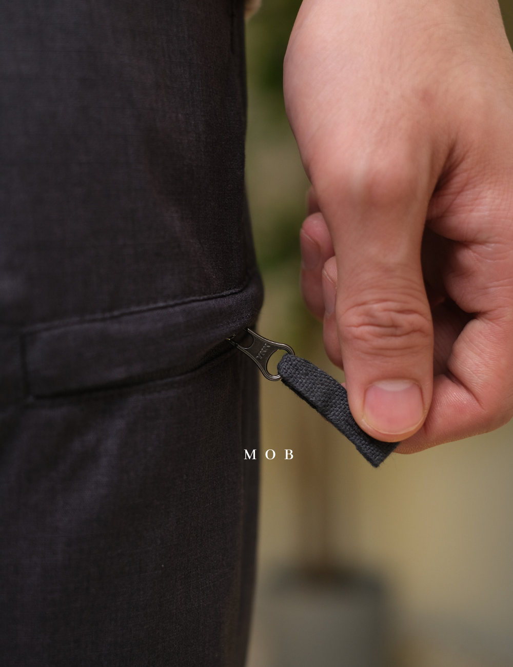 UNQPT14002 Heattech Warm-Lined Pants Side Pockets Dark Grey