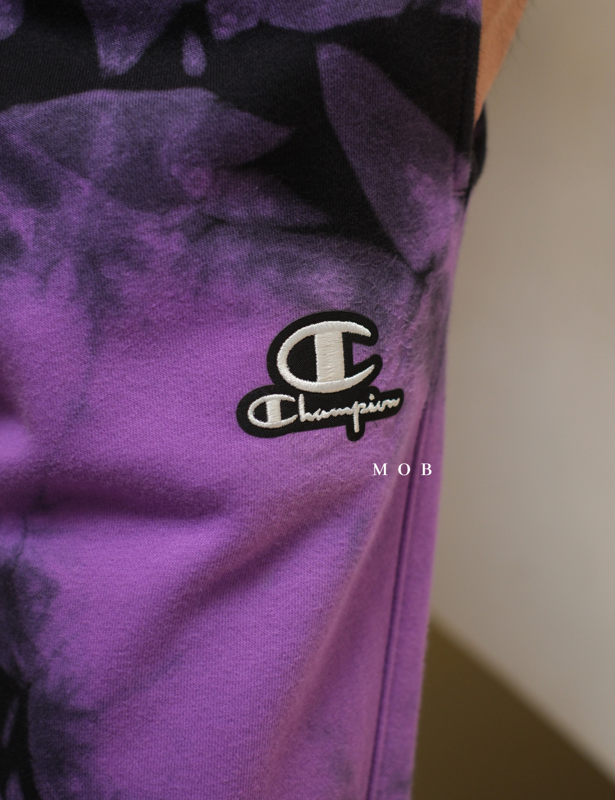CHMPJP09001G Galaxy Tie Dye Jogger Purple Black