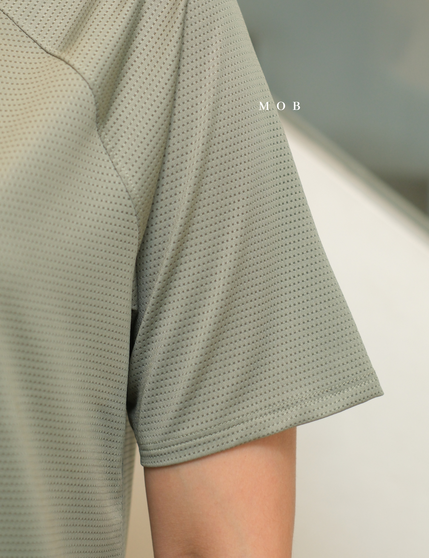 HNM01SST001-002 DryMove Mesh Sports SS Tee Sage Green