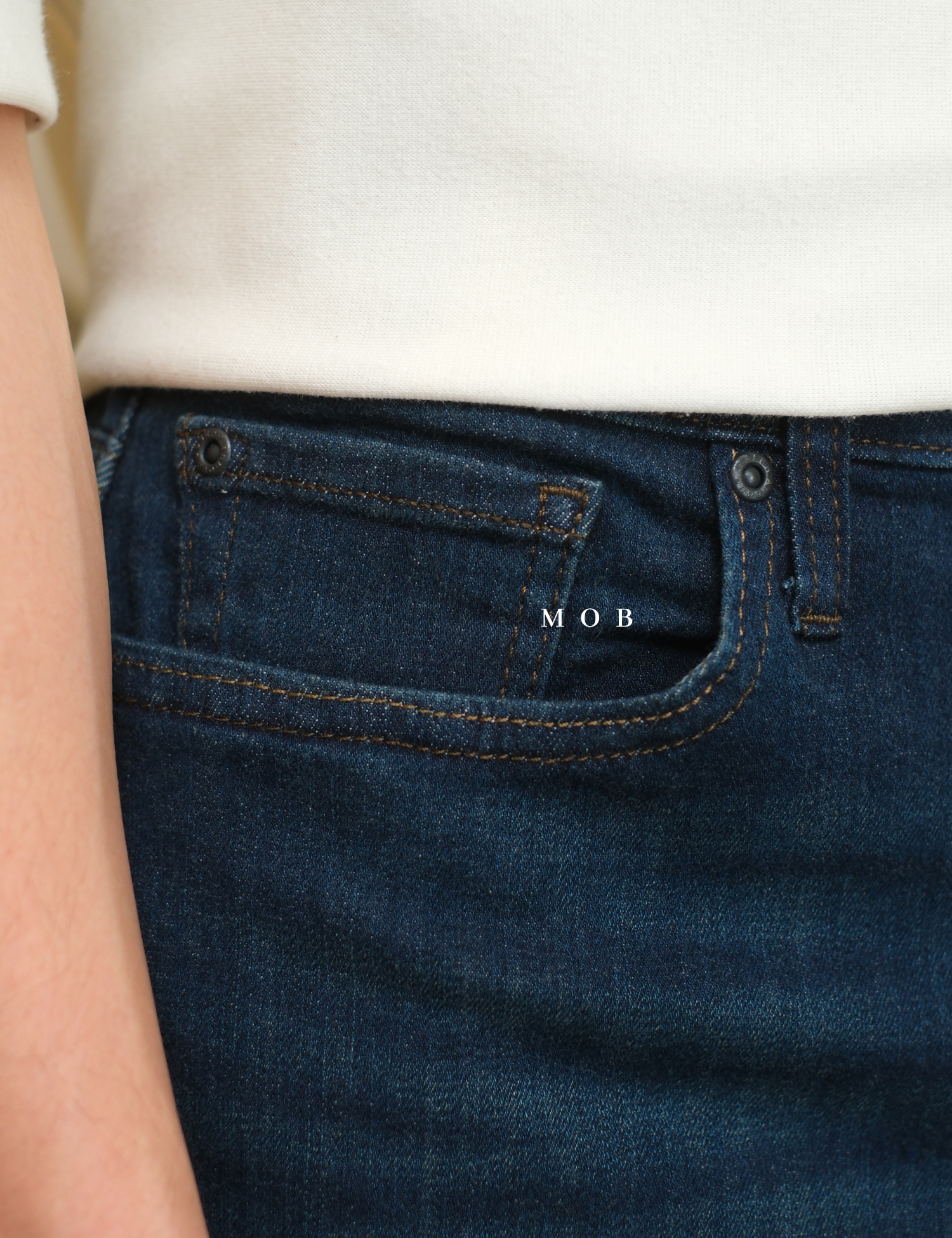JAPT04001 Athletic Comfort Stretch Jeans Dark Blue