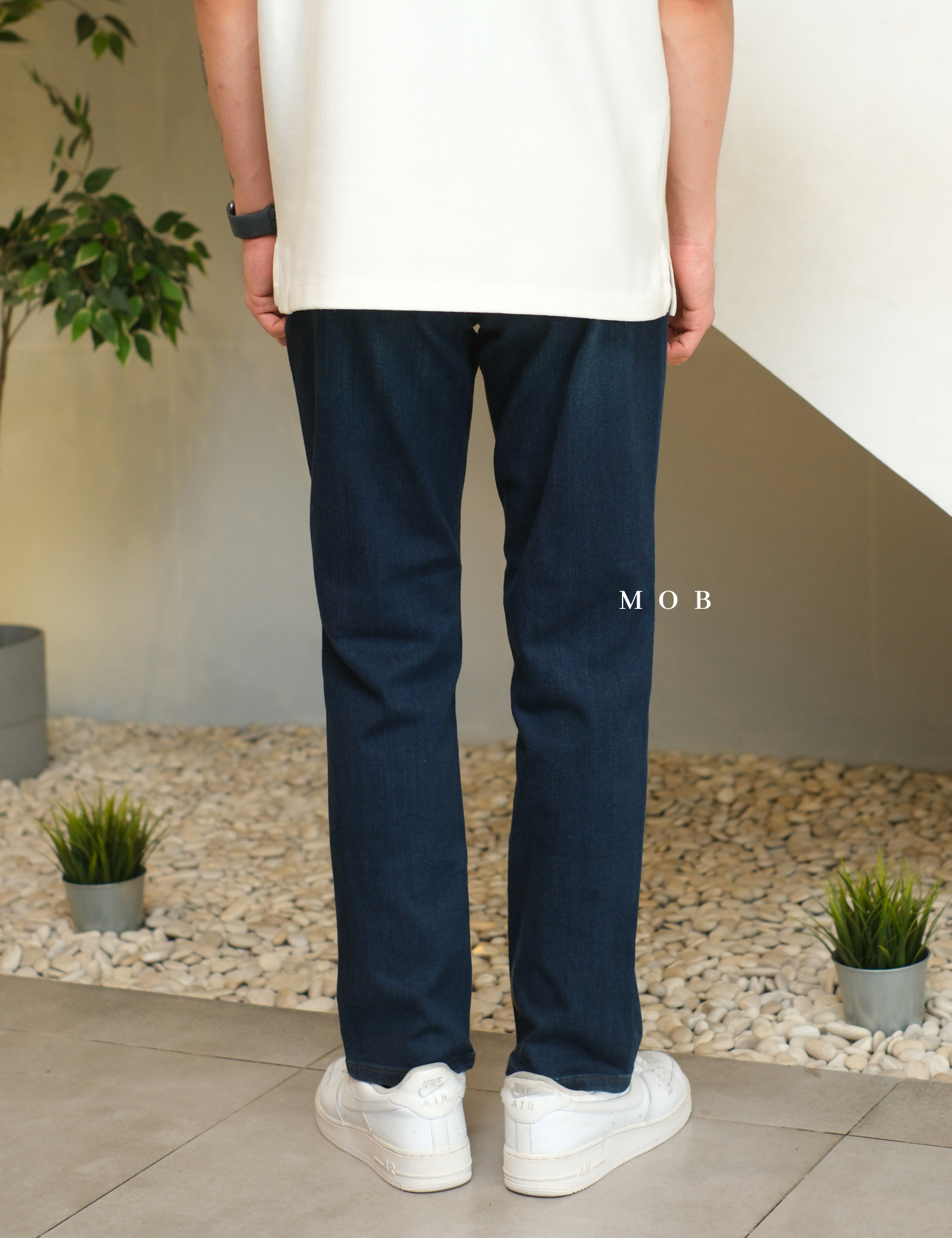 JAPT04001 Athletic Comfort Stretch Jeans Dark Blue