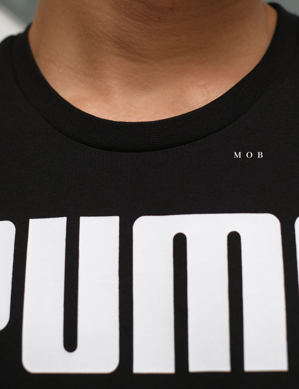 PMSST09013B Rebel Double Script Logo SS Tee Black