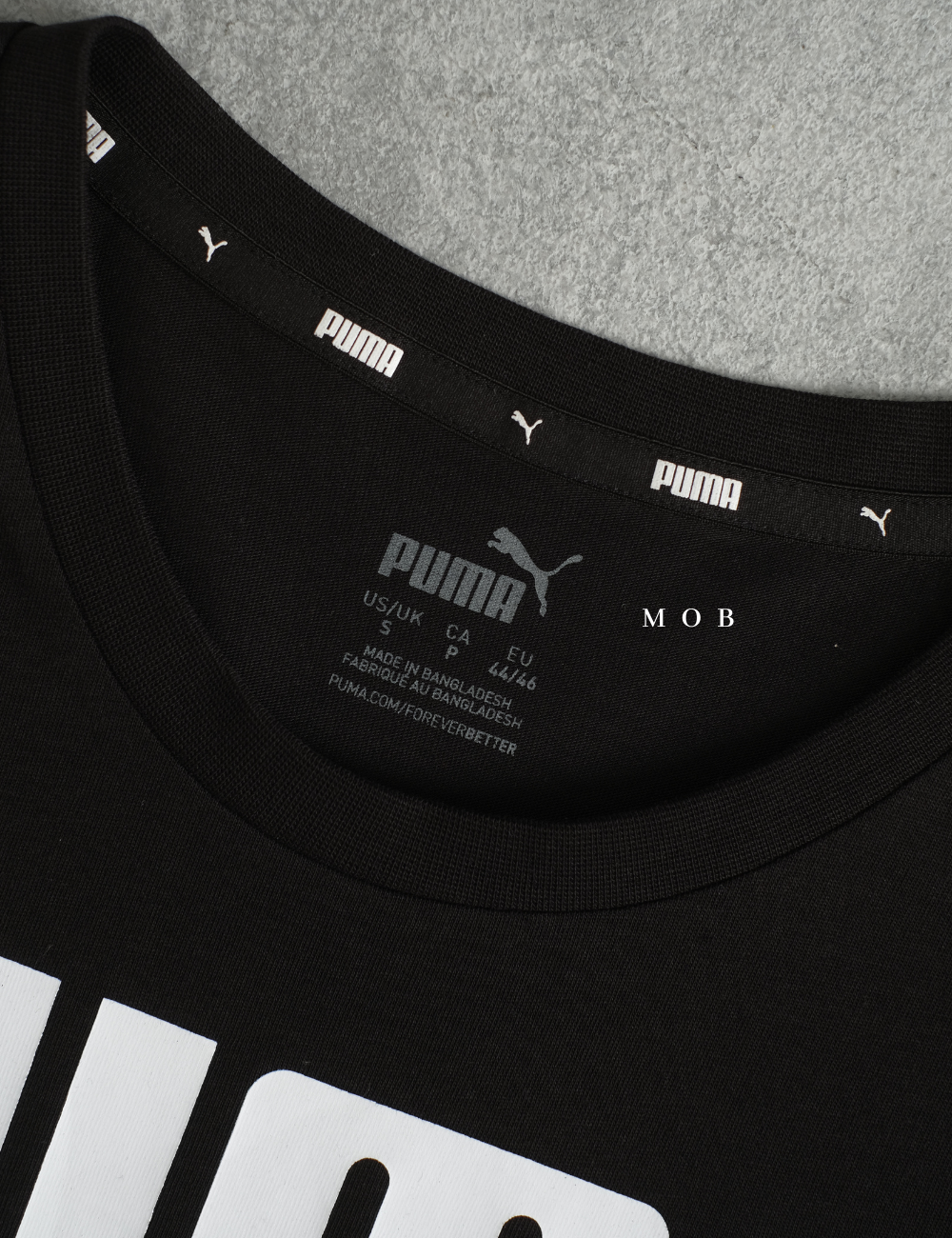 PMSST09013B Rebel Double Script Logo SS Tee Black