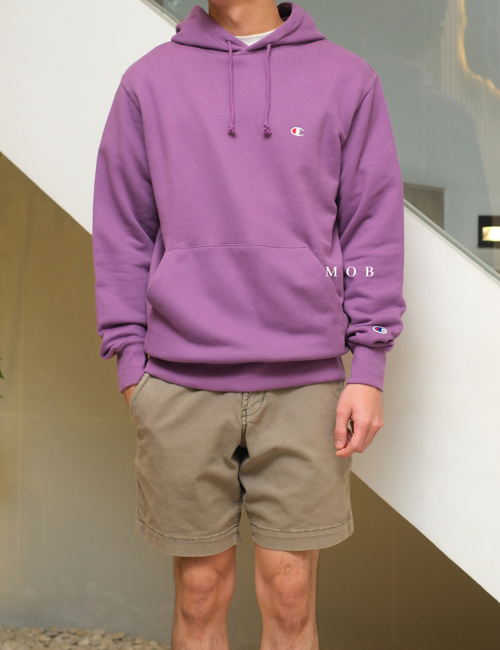 CHMPHOD2101H Basic Terry Pullover Hoodie Wisteria