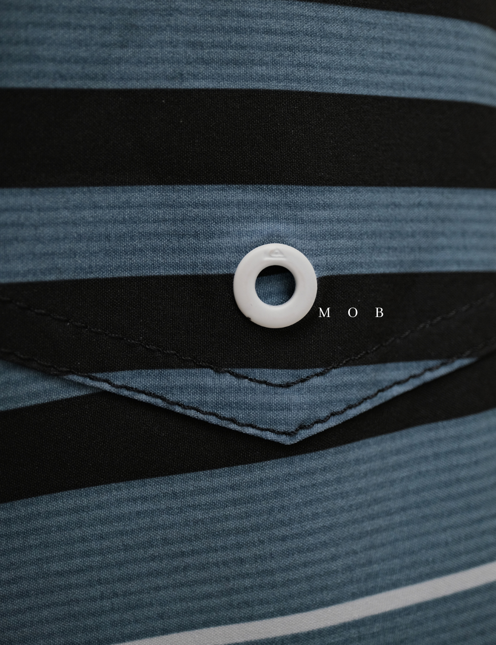 QSBS03003 Black Blue Grey Stripe 20" Boardshorts