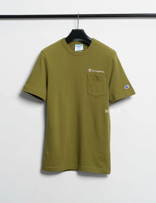 Image of CHMPSST2134A Heritage Pocket Tee Olive