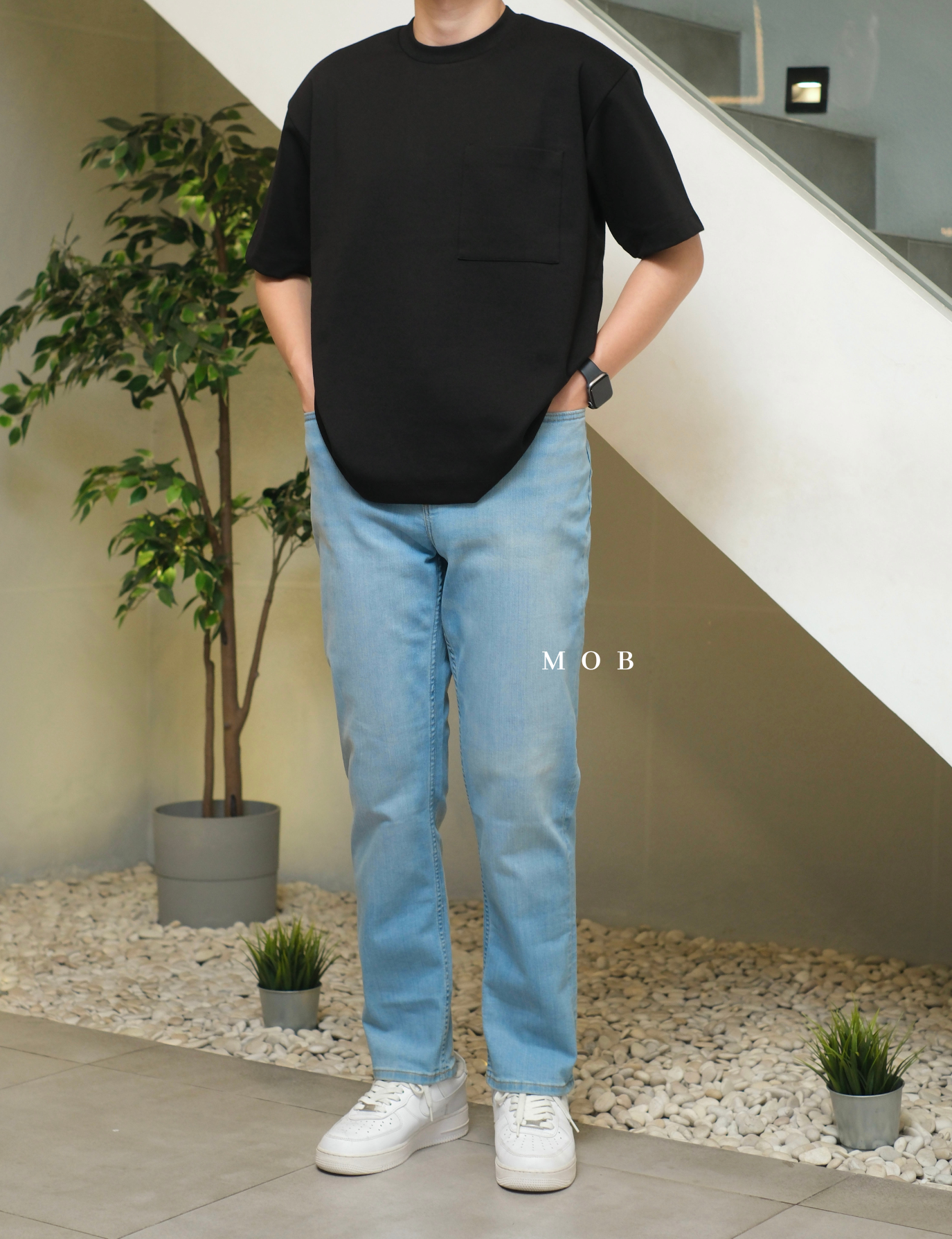 JOSPT06001A Comfort Stretch ATHLETIC Jeans Light Blue