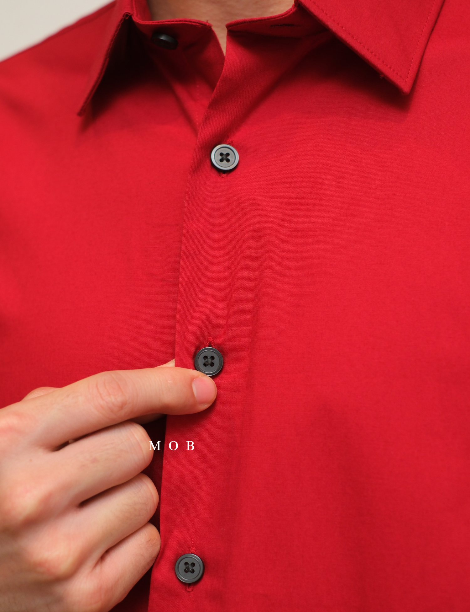 EXLSS07007 FITTED Stretch 1MX LS Shirt Red