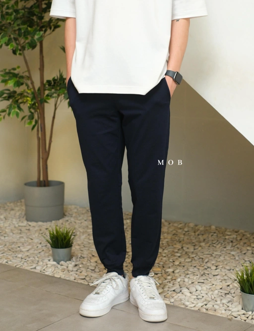Image of GUJP03003 Stretch Jogger Pants Navy