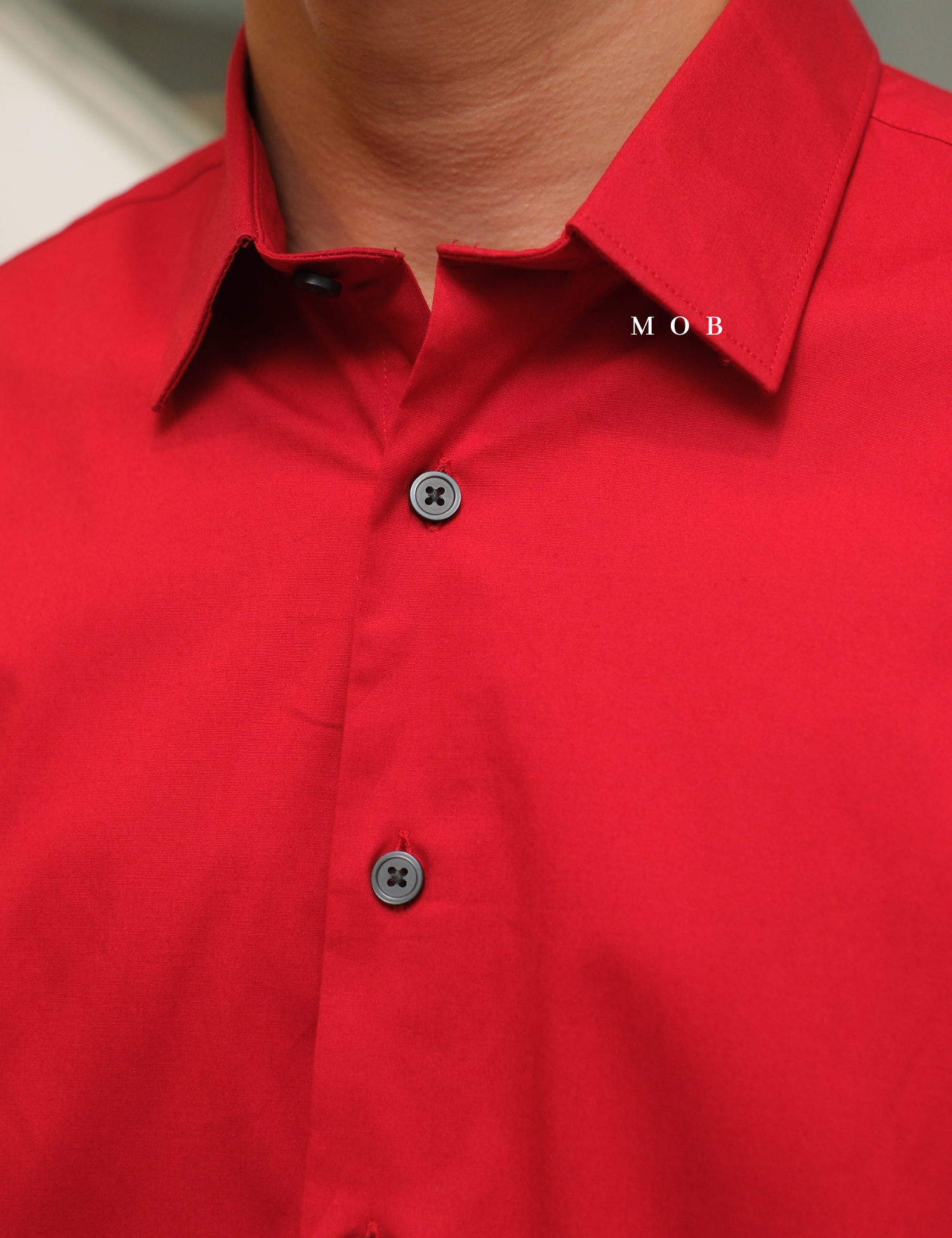 EXLSS07007 FITTED Stretch 1MX LS Shirt Red