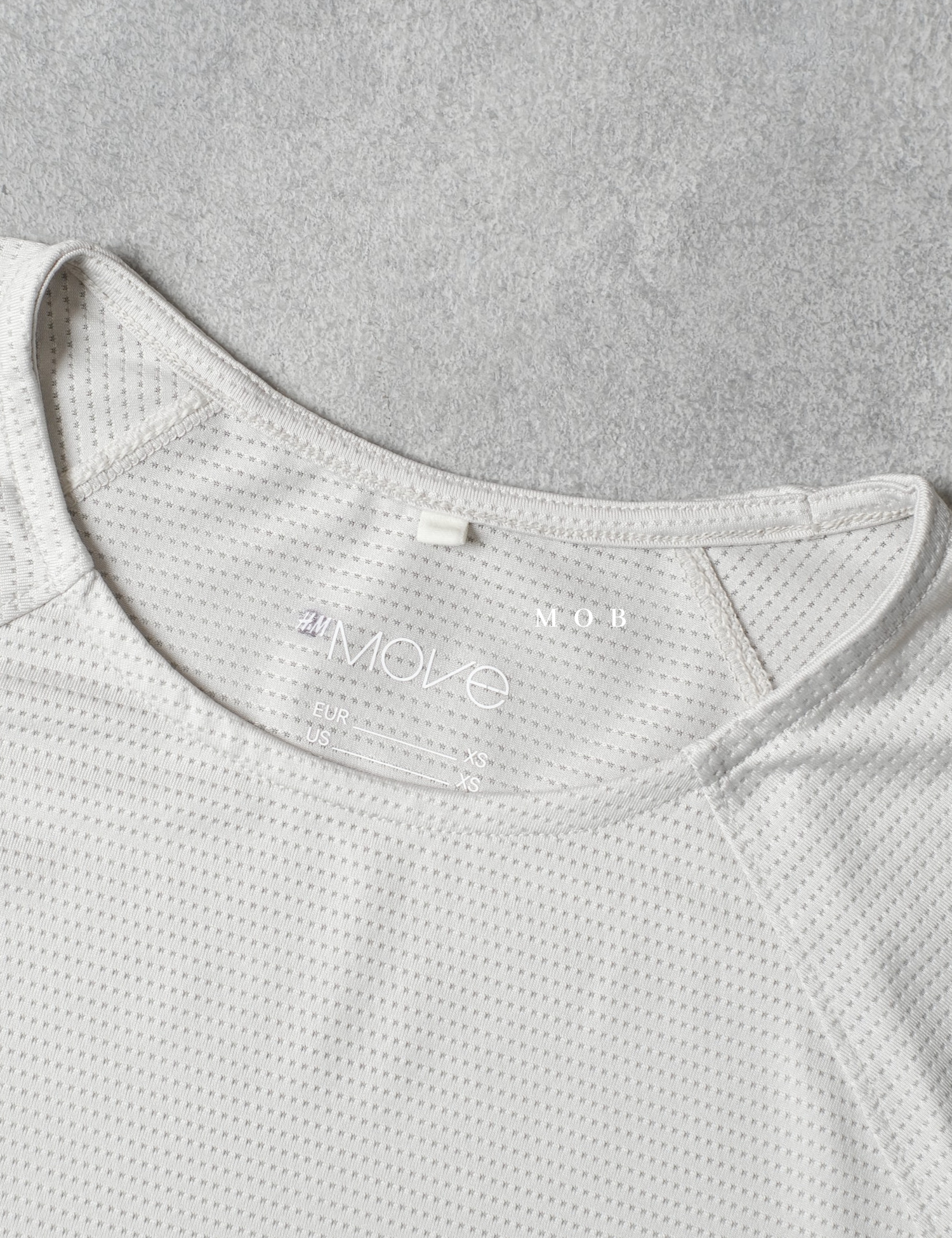 HNM01SST001-006 DryMove Mesh Sports SS Tee Ivory White