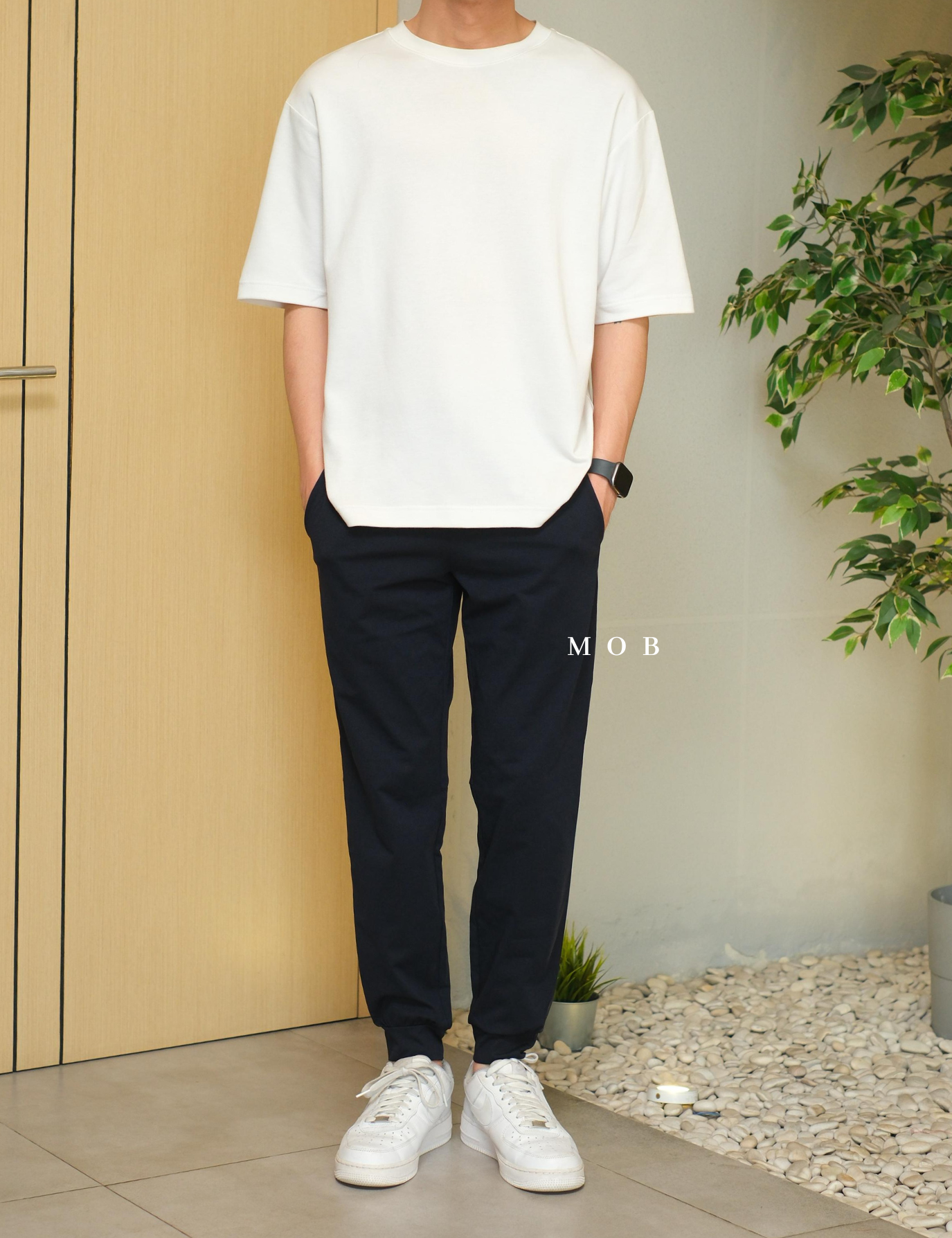 GUJP03003 Stretch Jogger Pants Navy