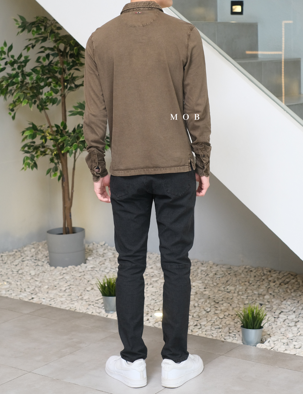 NPJPLS01001 Edor Polo LS Dark Brown