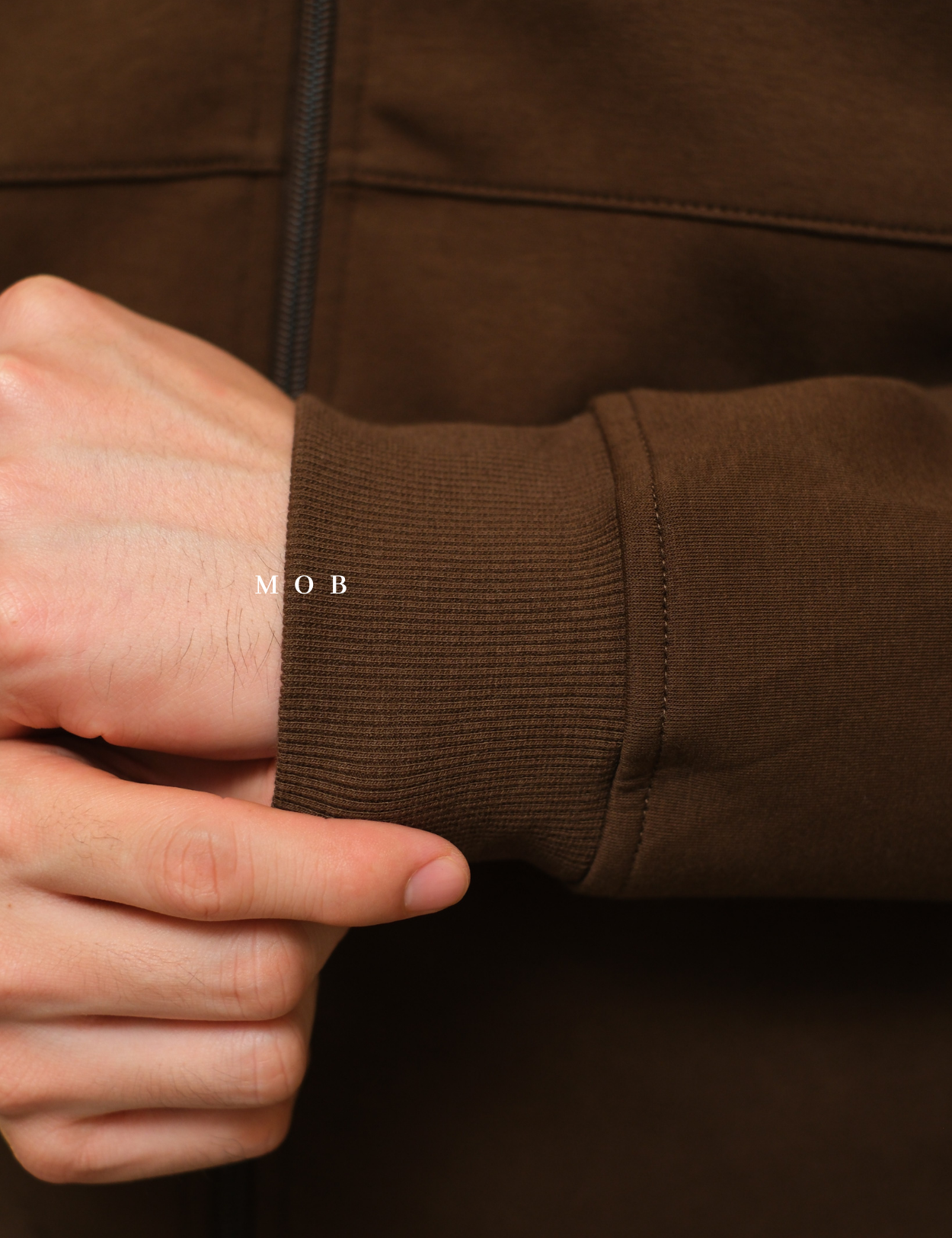 MODJ01004 Modern Pocket Bomber Jacket Brown