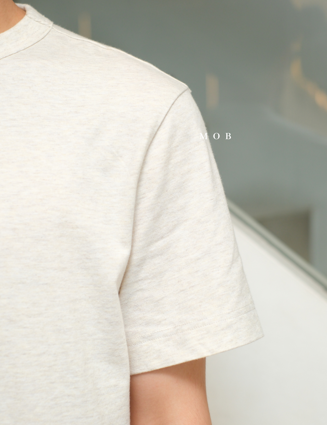 MODSST01001D Basic SS Tee Ivory Misty