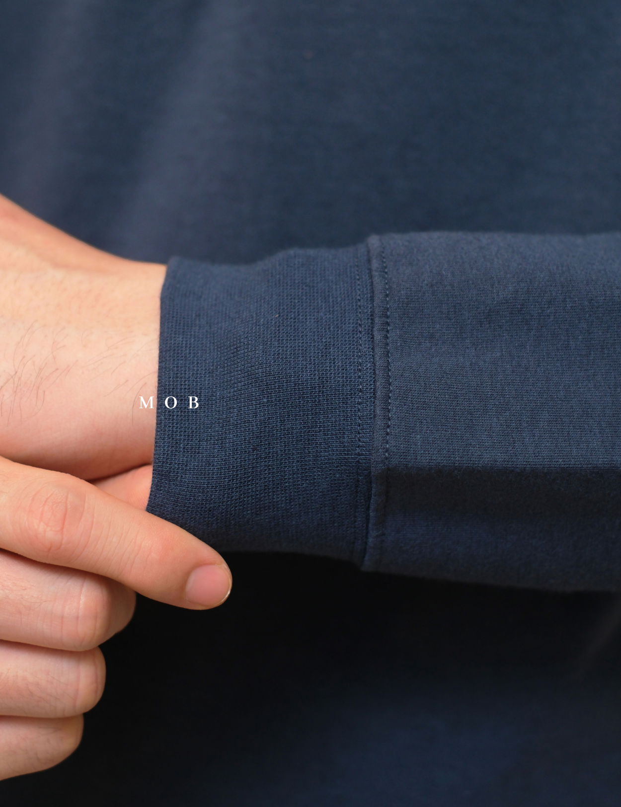 GFW01SWO001-004 1/4 Zip French Terry Sweatshirt Navy
