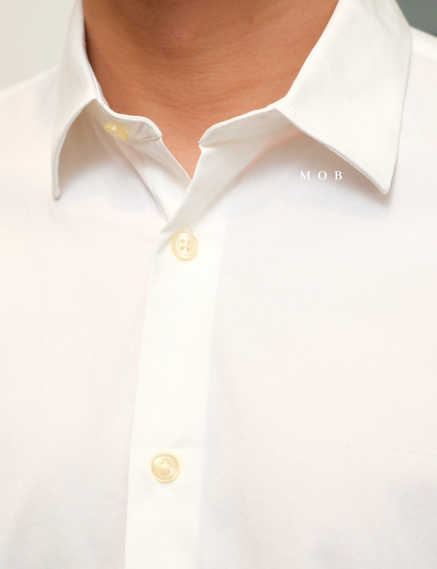 EXLSS07008 FITTED Stretch 1MX LS Shirt White