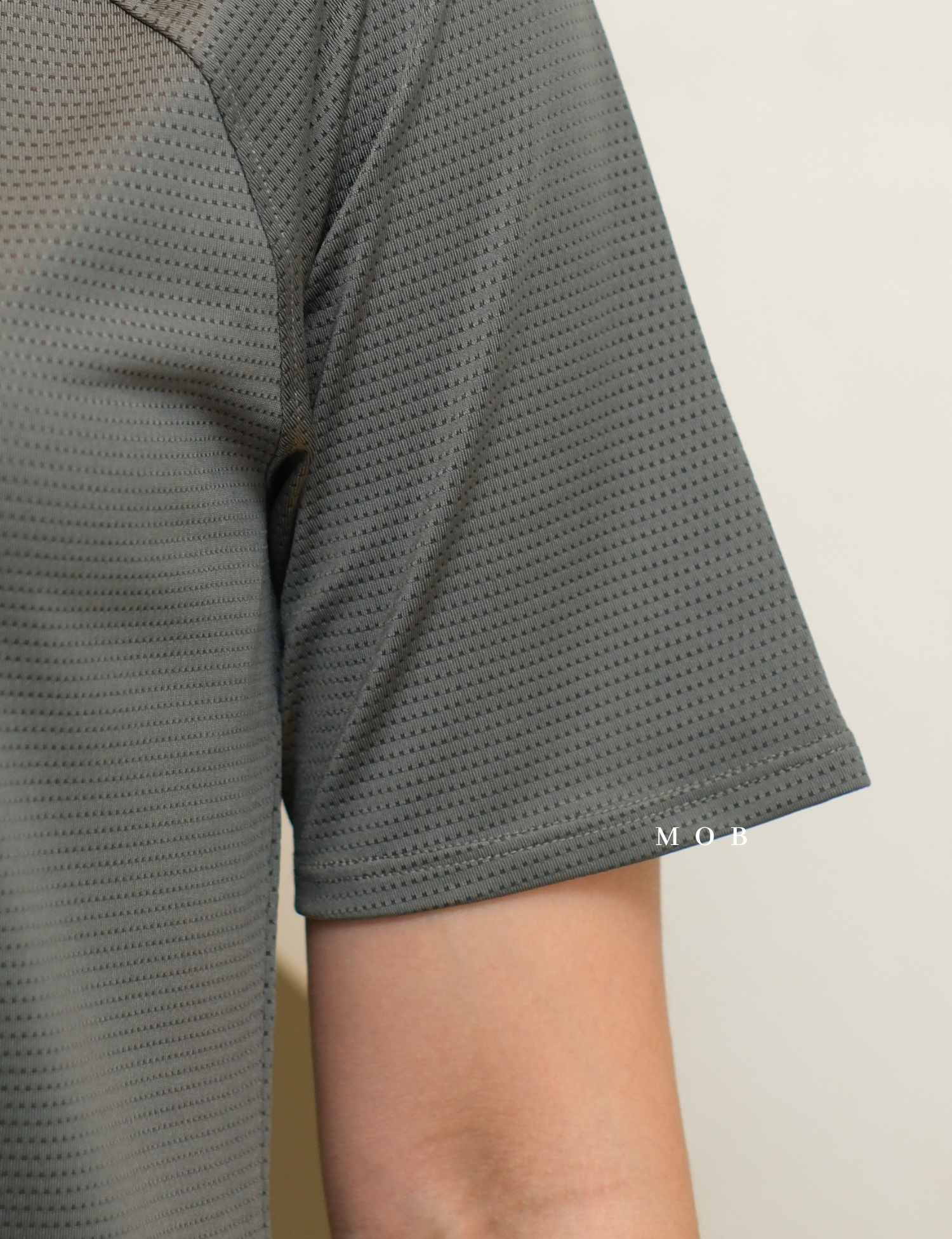 HNM01SST001-005 DryMove Mesh Sports SS Tee Grey Green