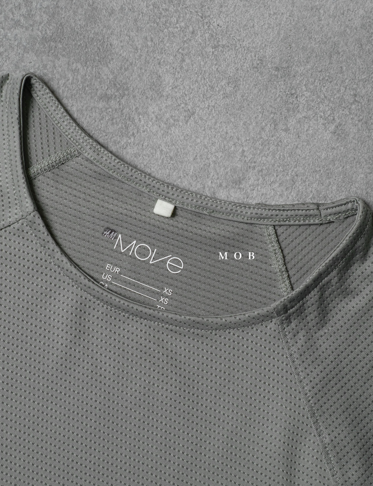 HNM01SST001-005 DryMove Mesh Sports SS Tee Grey Green