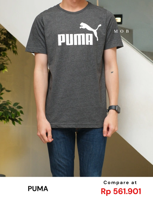 Image of PMSST07007B Essentials Heather SS Tee Grey Misty
