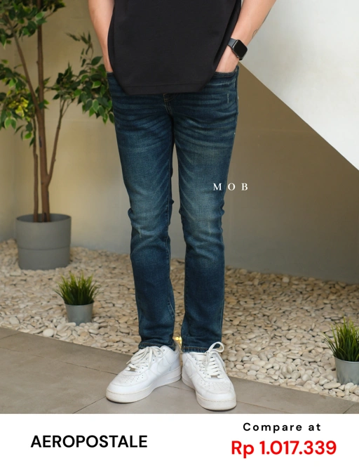 Image of ARPT09004 Skinny Ripped Jeans Dark Denim