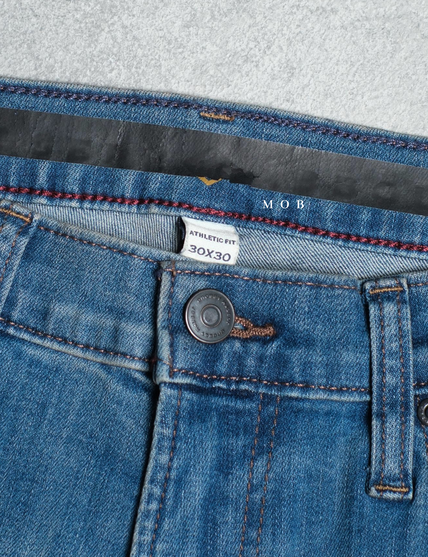 JAPT04003 Athletic Comfort Stretch Jeans Medium Blue