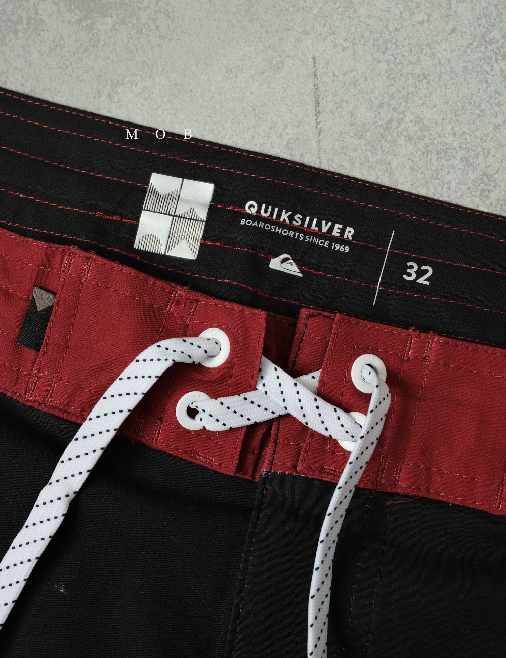 QSBS03003 Black Blue Grey Stripe 20" Boardshorts