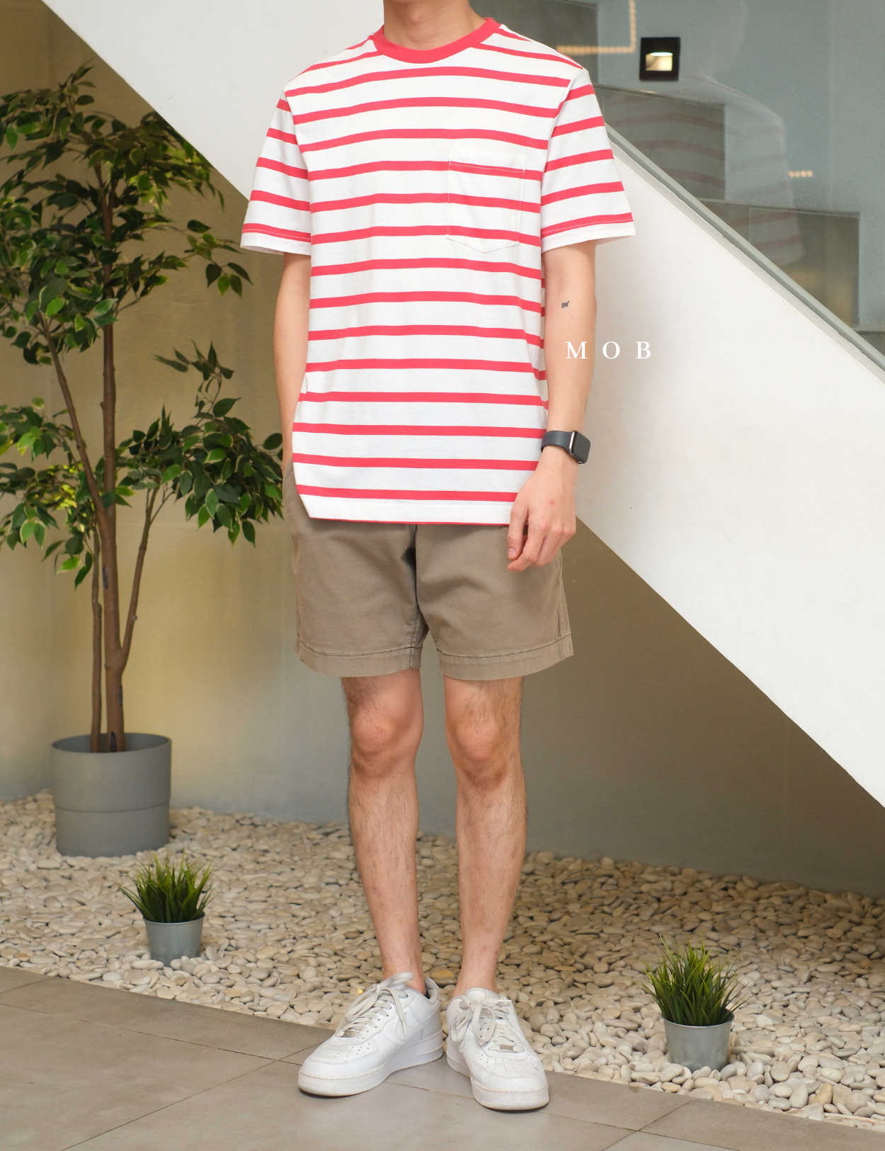 GPSST2206 Original Classic SS Tee Red Stripe
