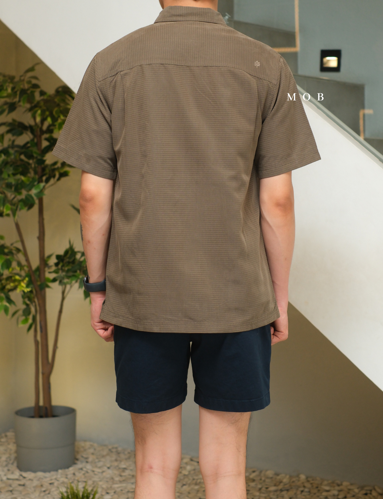 RRBSSS01001C Desert Pucker Dry SS Shirt Army