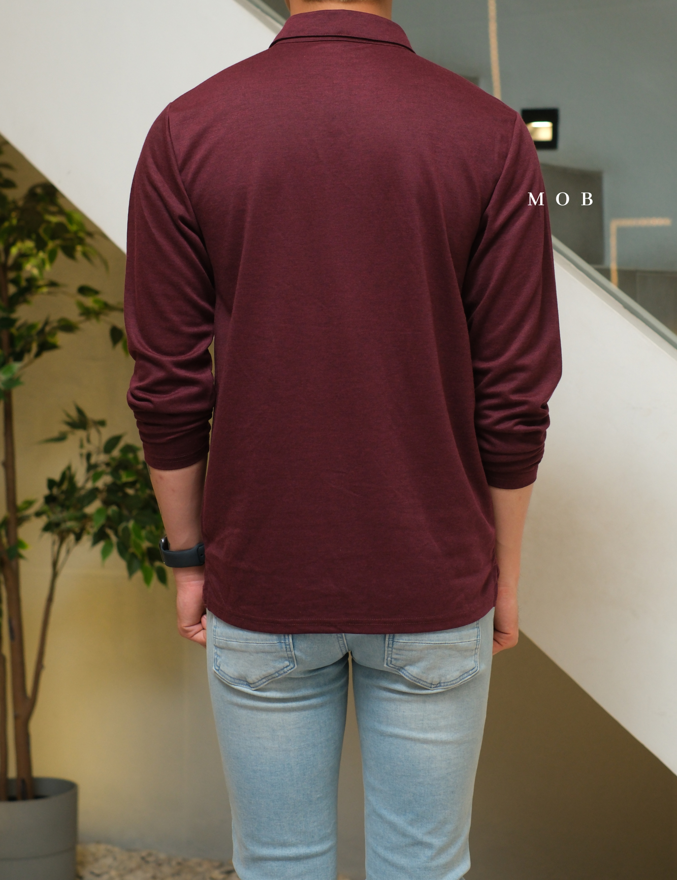 APTPLS01001 Premier Flex LS Polo Maroon