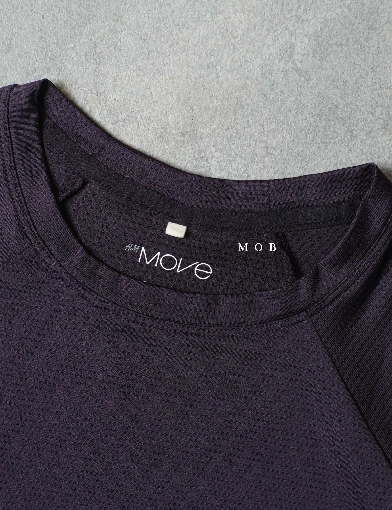 HNM01SST002-001 DryMove Reflective Mesh SS Tee Deep Purple