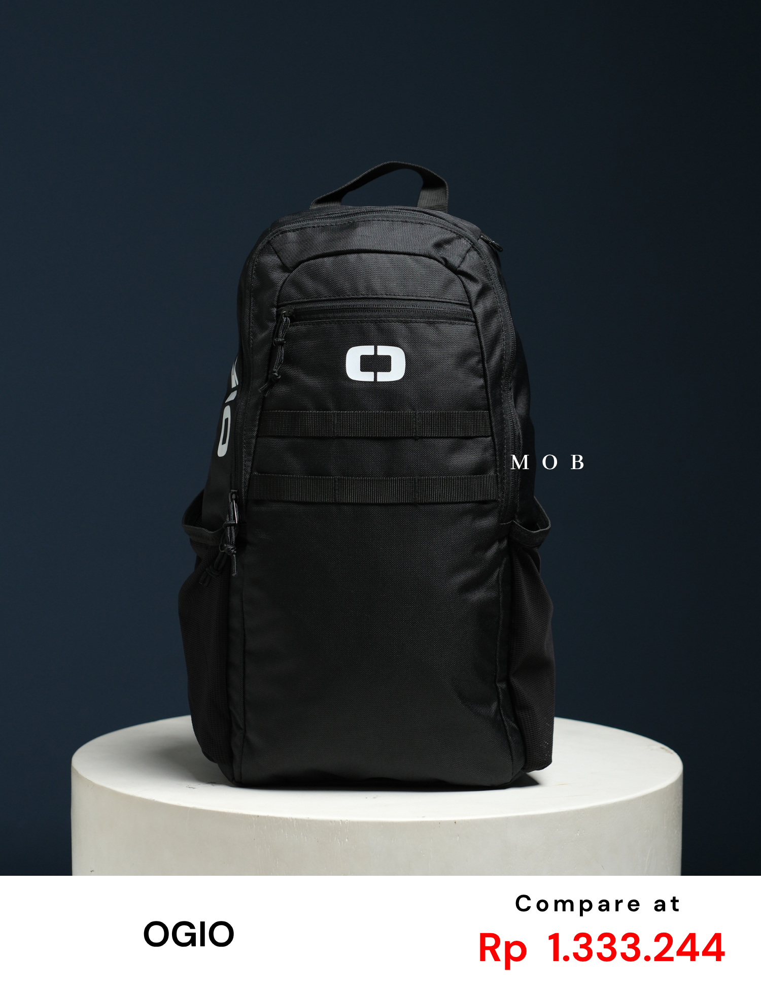OGBAG02010A Court Recycled Sling Backpack Black